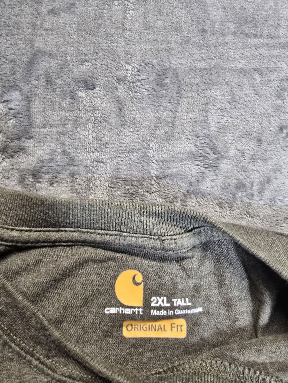 Carhartt Original Fit Long Sleeve T Shirt Size 2XL Tall Arm Logo Graphic - Picture 3 of 5